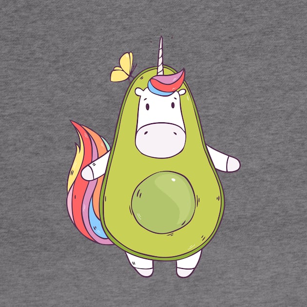 Unicorn Avocado by Olya Yatsenko